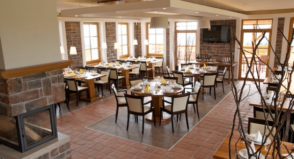 Kamień w restauracji